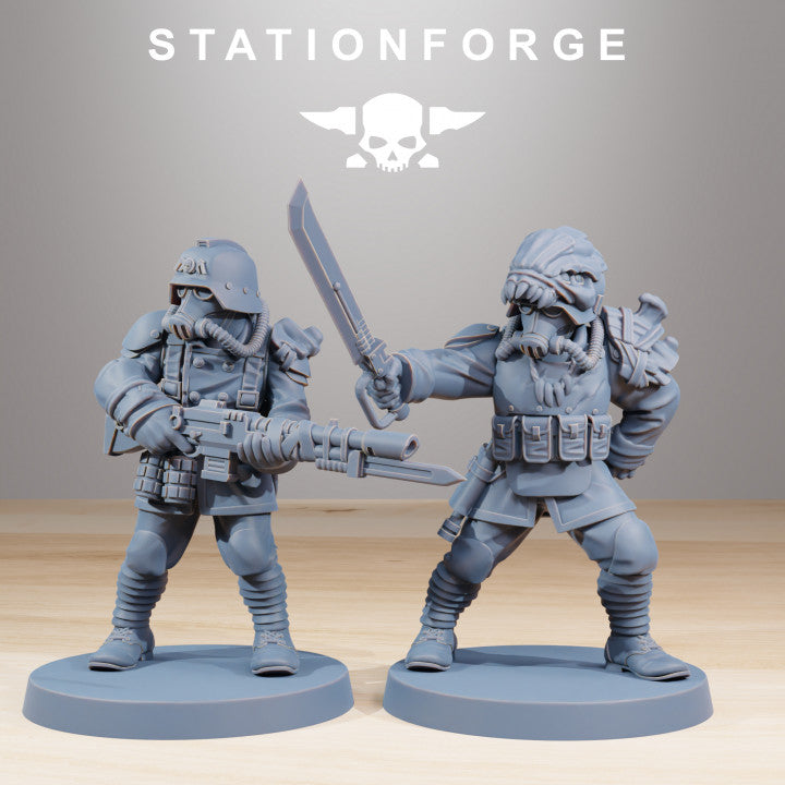 Wargames - Stationforge - GrimGuard - Xenarid Hunters Squad (10 Figurer)