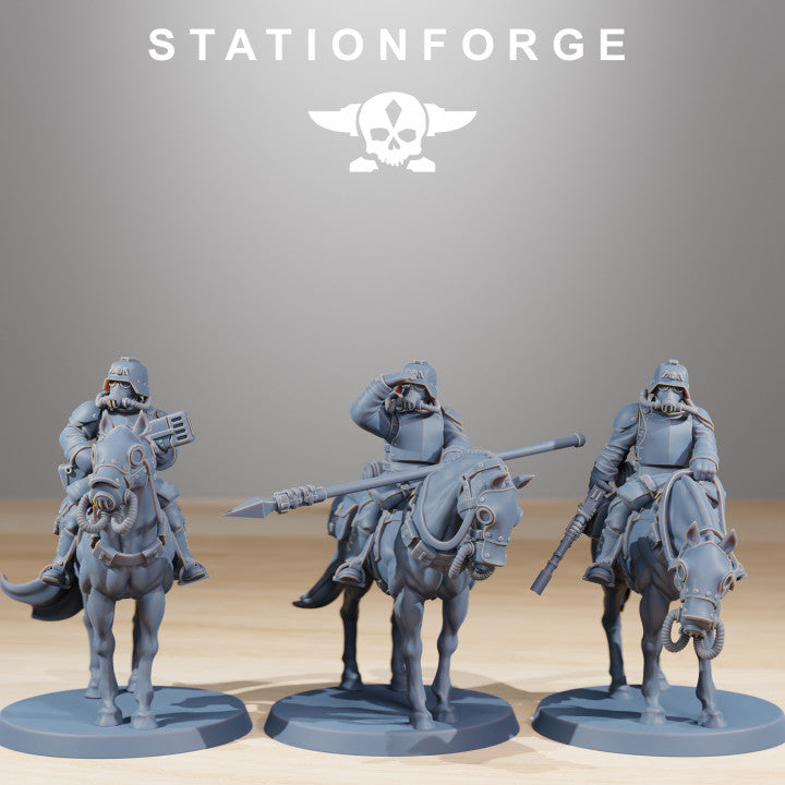 Wargames - Stationforge - GrimGuard - Cavalry Squad (10 Figurer)