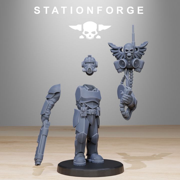 Wargames - Stationforge - GrimGuard - Enforcers Squad (10 Figurer)