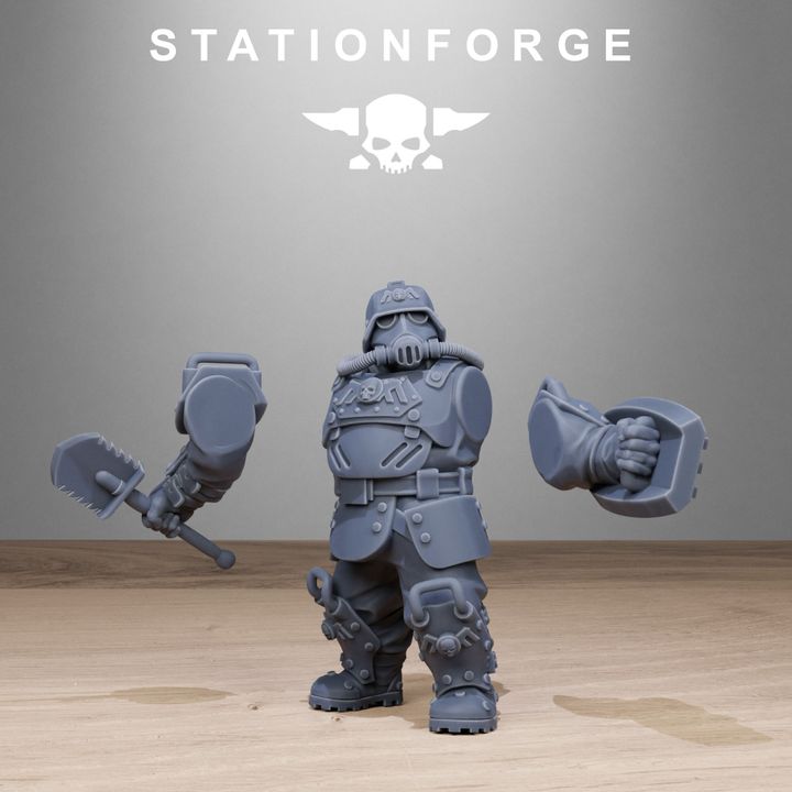 Wargames - Stationforge - GrimGuard - Armored Mutants Squad (10 Figurer)