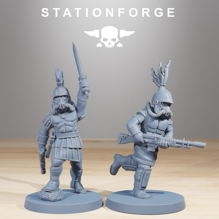 Wargames - Stationforge - GrimGuard - Aquilastra Squad (12 Figurer)