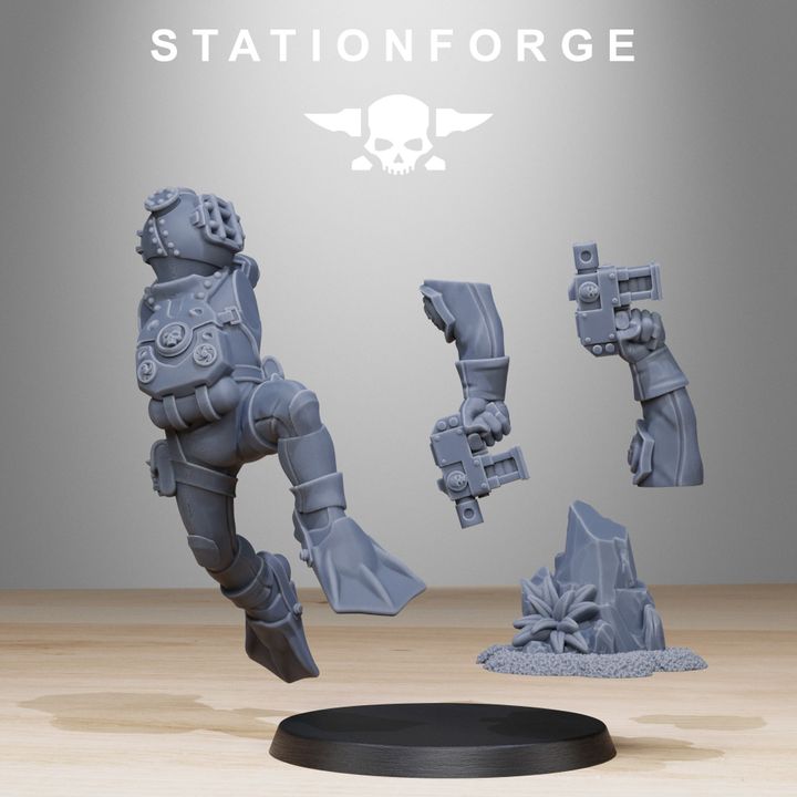 Wargames - Stationforge - GrimGuard - Divers Squad (10 Figurer)