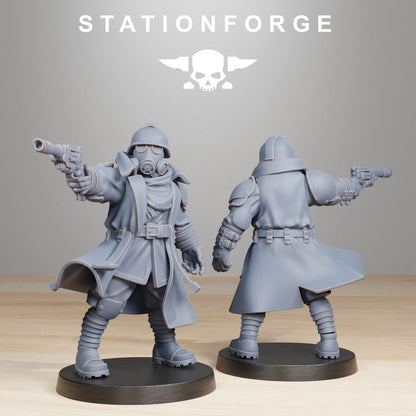 Wargames - Stationforge - GrimGuard - Scorchers Officers (2 Figurer)