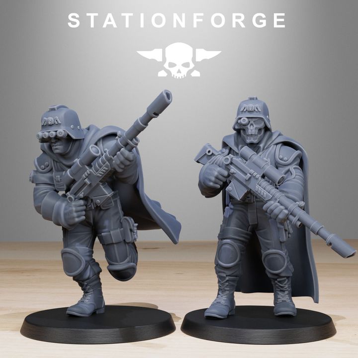 Wargames - Stationforge - GrimGuard - Snipers Squad (10 Figurer)