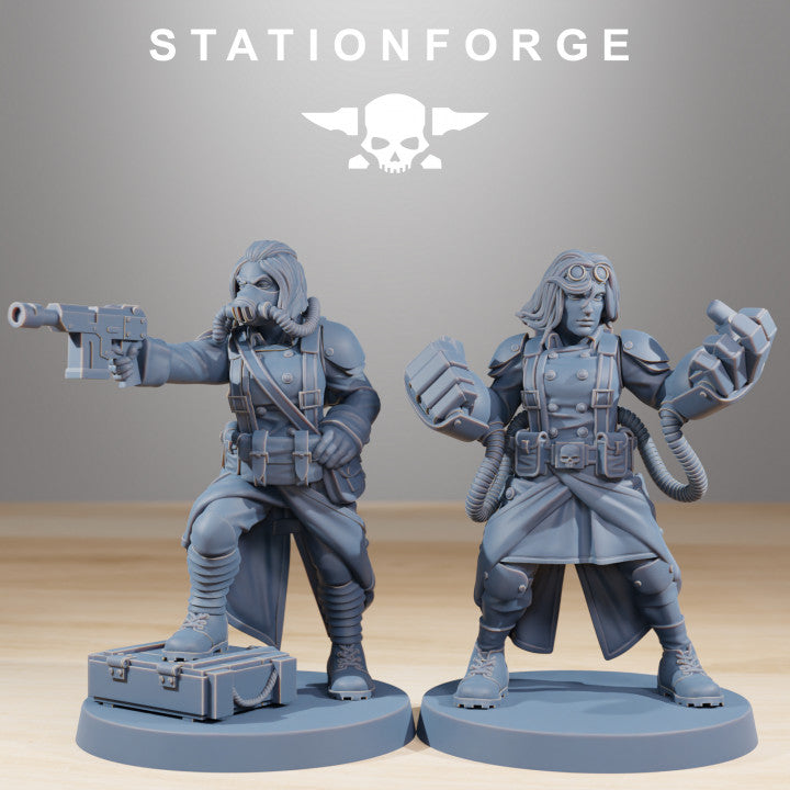 Wargames - Stationforge - GrimGuard - Sisters of War Squad (10 Figurer)
