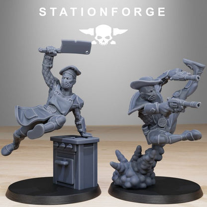 Wargames - Stationforge - GrimGuard - Jesters Squad (10 Figurer)