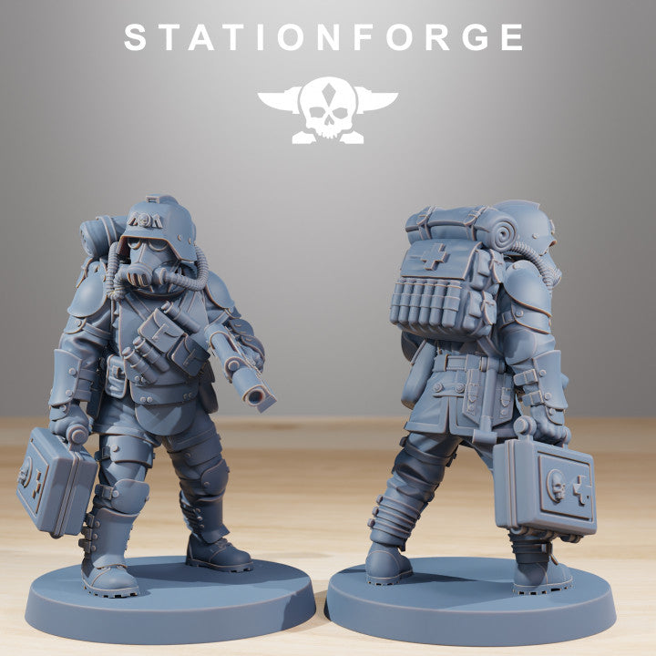 Wargames - Stationforge - GrimGuard - Ironclads Squad (10 Figurer)