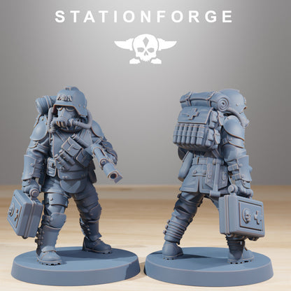 Wargames - Stationforge - GrimGuard - Ironclads Squad (10 Figurer)