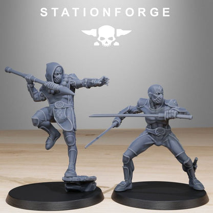 Wargames - Stationforge - GrimGuard - Jesters Squad (10 Figurer)