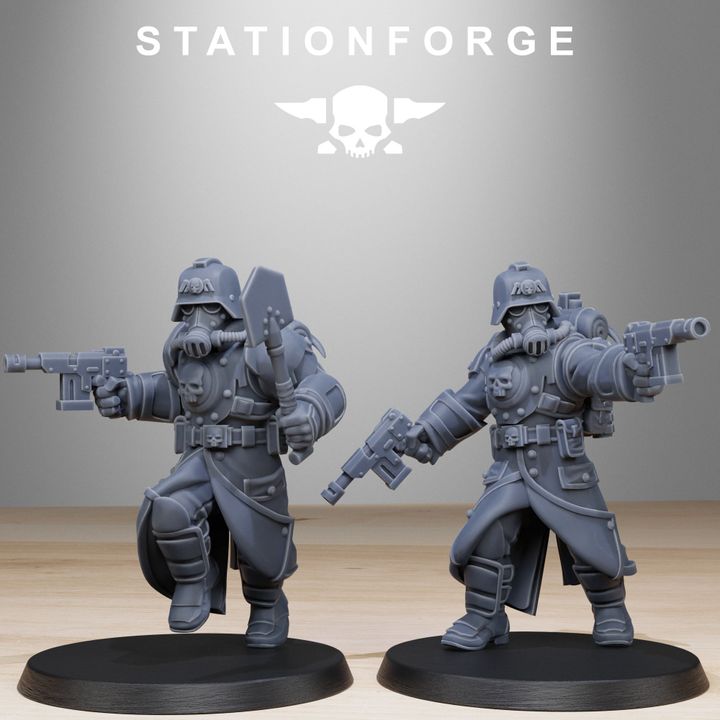 Wargames - Stationforge - GrimGuard - Bombardiers Squad (11 Figurer)