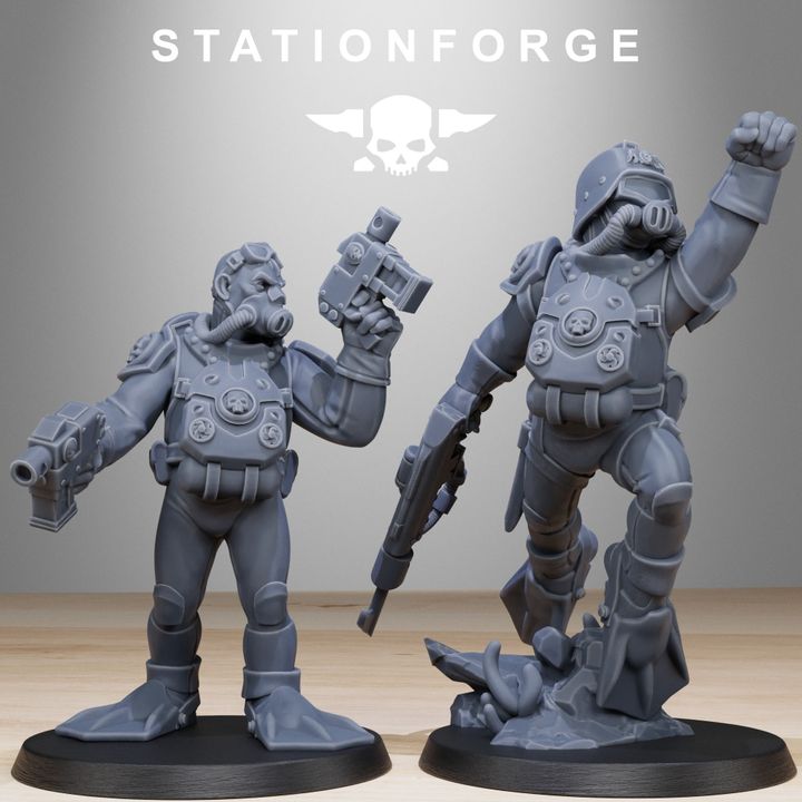 Wargames - Stationforge - GrimGuard - Divers Squad (10 Figurer)