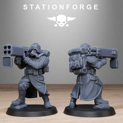 Wargames - Stationforge - GrimGuard - Rocketeers Squad (10 Figurer)
