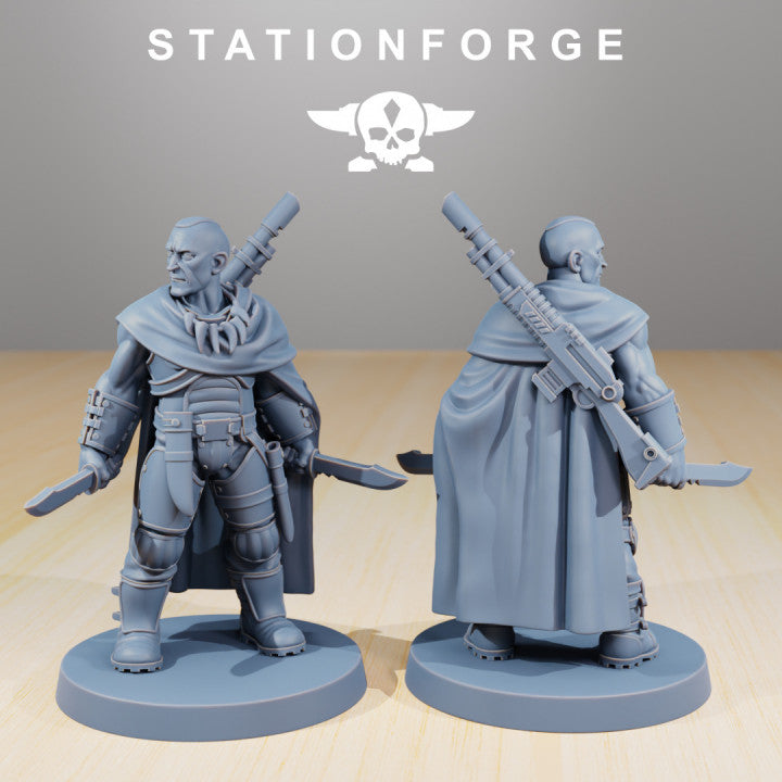 Wargames - Stationforge - GrimGuard - Vaskar Orkaz Hunters Squad (6 Figurer)