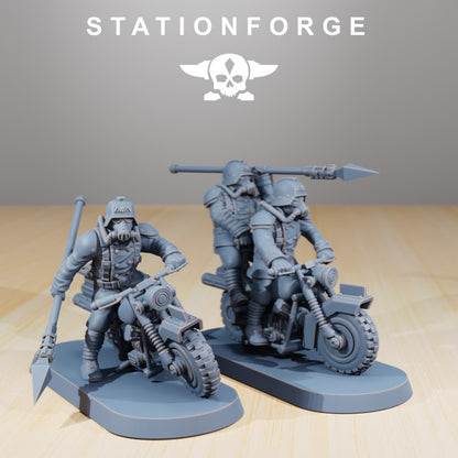 Wargames - Stationforge - GrimGuard - Death Bikers Squad (10 Figurer)