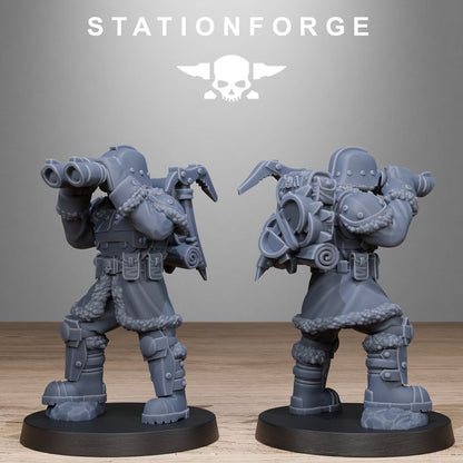 Wargames - Stationforge - GrimGuard - Frostwatch Patrol Squad (10 Figurer)