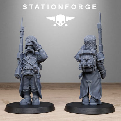 Wargames - Stationforge - GrimGuard - Royals Squad (10 Figurer)