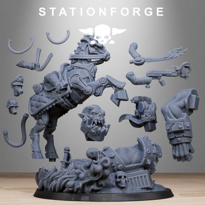 Wargames - Stationforge - GrimGuard - Officer Horseman