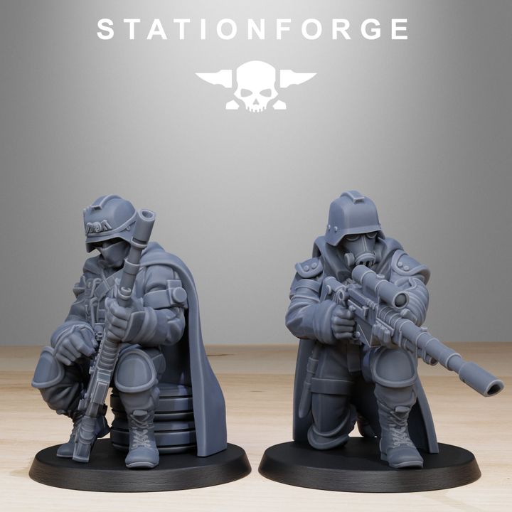 Wargames - Stationforge - GrimGuard - Snipers Squad (10 Figurer)