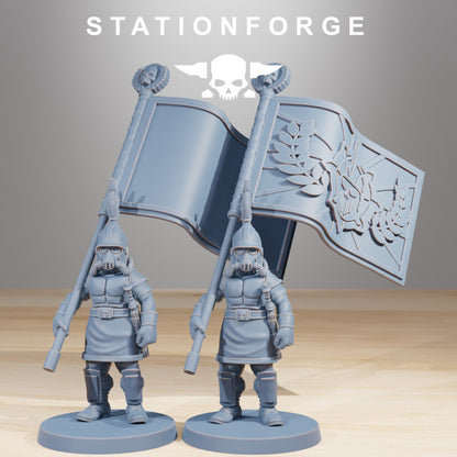 Wargames - Stationforge - GrimGuard - Aquilastra Squad (12 Figurer)