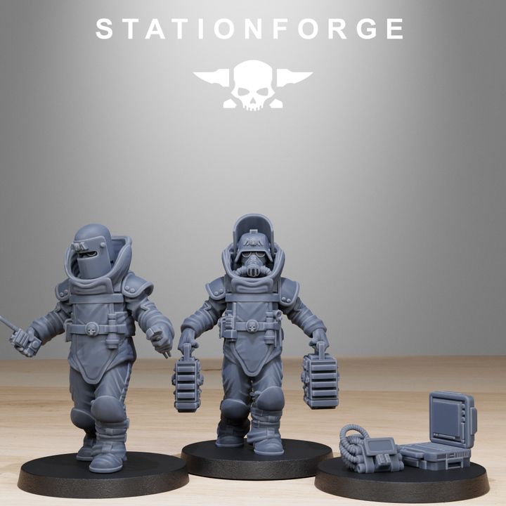Wargames - Stationforge - GrimGuard - Bomb Squad (10 Figurer)