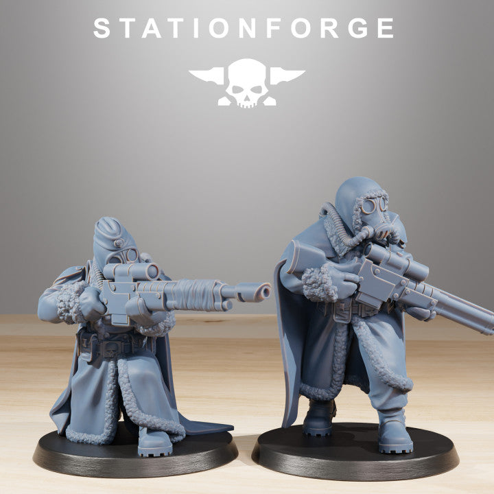 Wargames - Stationforge - GrimGuard - Frostwatch Marksmen Squad (10 Figurer)