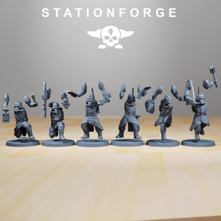 Wargames - Stationforge - GrimGuard - Supporters Squad (6 Figurer)