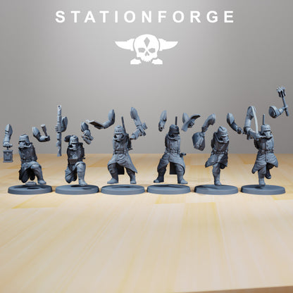 Wargames - Stationforge - GrimGuard - Supporters Squad (6 Figurer)