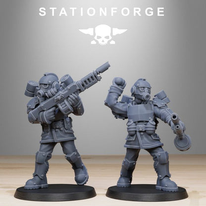 Wargames - Stationforge - GrimGuard - Aero Troops Squad (10 Figurer)