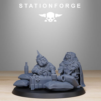 Wargames - Stationforge - GrimGuard - Skulldart Trappers Squad (12 Figurer)