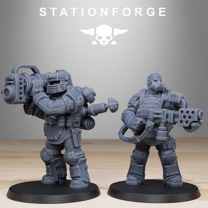Wargames - Stationforge - GrimGuard - Armored Squad (10 Figurer)