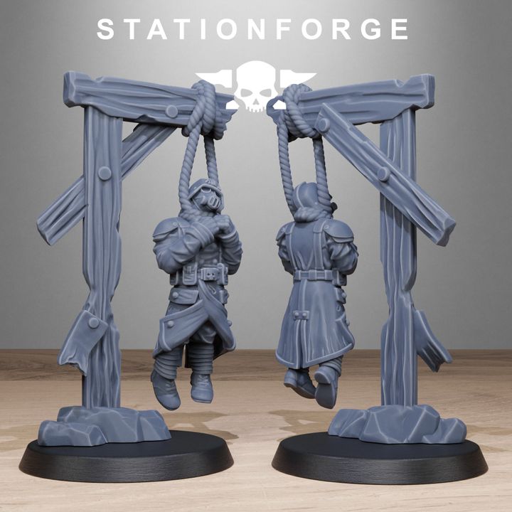 Wargames - Stationforge - GrimGuard - Objective Markers (10 Figurer)