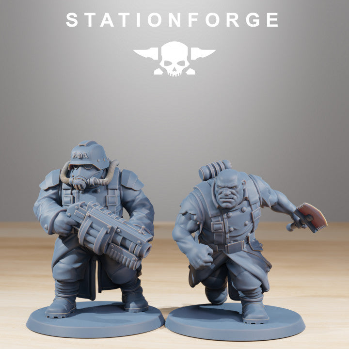Wargames - Stationforge - GrimGuard - Mutants (10 Figurer)