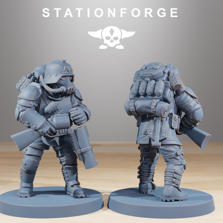 Wargames - Stationforge - GrimGuard - Ironclads Squad (10 Figurer)