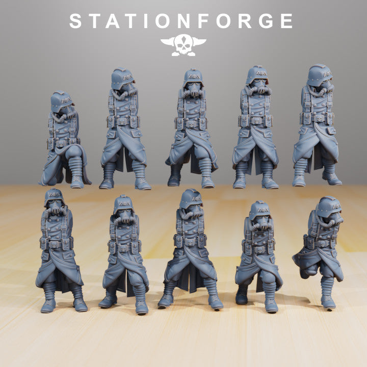 Wargames - Stationforge - GrimGuard - Infantry Squad (Builder - nok til 10 Figurer)
