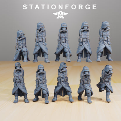 Wargames - Stationforge - GrimGuard - Infantry Squad (Builder - nok til 10 Figurer)