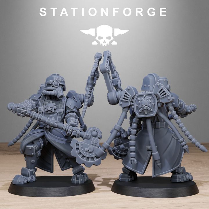 Wargames - Stationforge - GrimGuard - Tech Engineer Squad (10 Figurer)