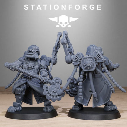Wargames - Stationforge - GrimGuard - Tech Engineer Squad (10 Figurer)
