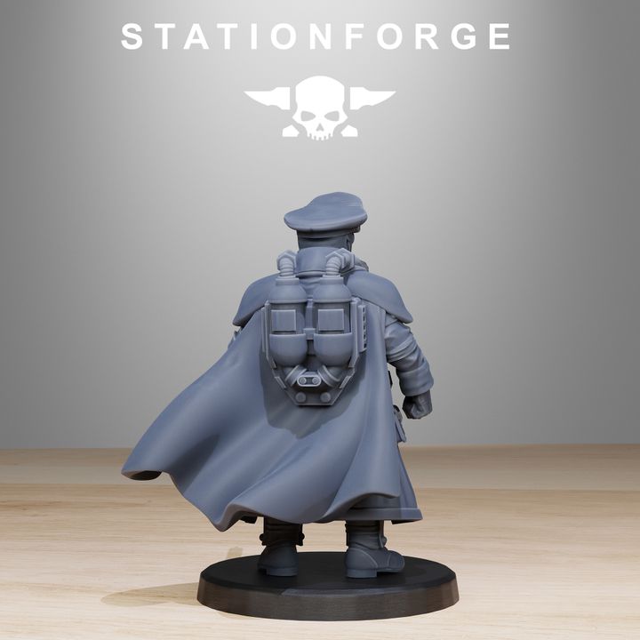 Wargames - Stationforge - GrimGuard - Frostwatch Officers (2 Figurer)