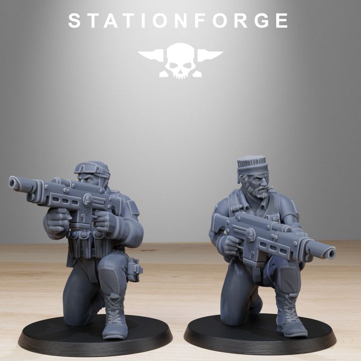 Wargames - Stationforge - GrimGuard - Counter Terrorists Squad (10 Figurer)
