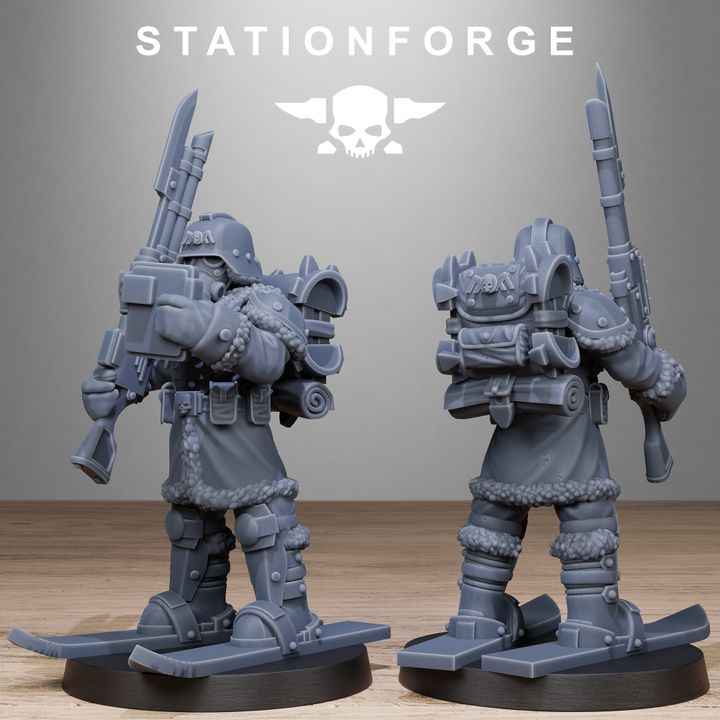 Wargames - Stationforge - GrimGuard - Frostwatch Patrol Squad (10 Figurer)