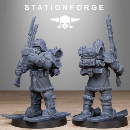 Wargames - Stationforge - GrimGuard - Frostwatch Patrol Squad (10 Figurer)