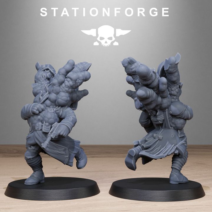 Wargames - Stationforge - GrimGuard - Objective Markers (10 Figurer)