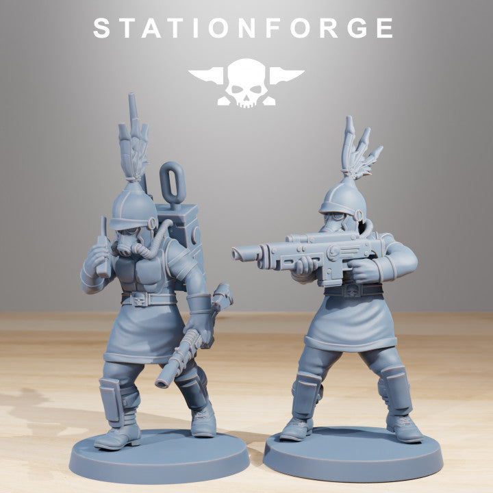 Wargames - Stationforge - GrimGuard - Aquilastra Squad (12 Figurer)