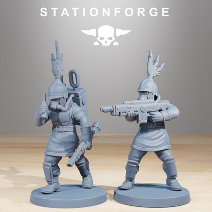 Wargames - Stationforge - GrimGuard - Aquilastra Squad (12 Figurer)