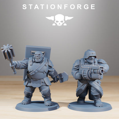 Wargames - Stationforge - GrimGuard - Mutants (10 Figurer)