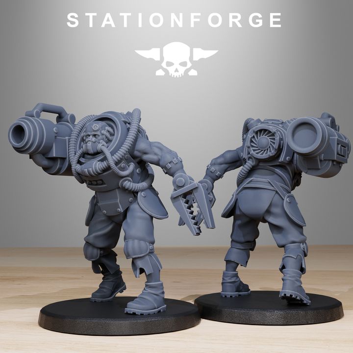 Wargames - Stationforge - GrimGuard - Mercenaries Squad (10 Figurer)