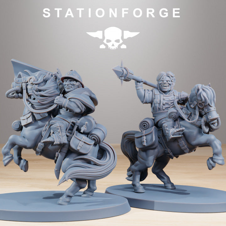 Wargames - Stationforge - GrimGuard - Pony Cavalry Squad (10 Figurer)
