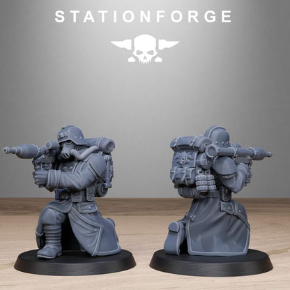 Wargames - Stationforge - GrimGuard - Rocketeers Squad (10 Figurer)