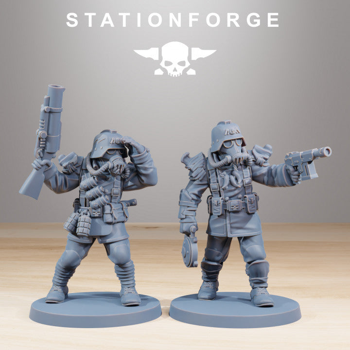 Wargames - Stationforge - GrimGuard - Xenarid Hunters Squad (10 Figurer)