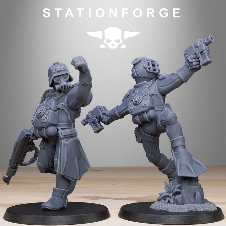 Wargames - Stationforge - GrimGuard - Divers Squad (10 Figurer)